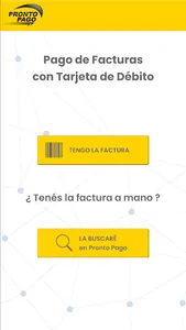 Pronto Pago Débito Móvil screenshot 1