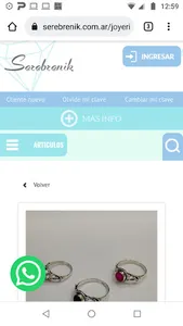 Joyeria Serebrenik screenshot 3
