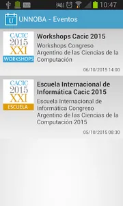 UNNOBA Eventos screenshot 1