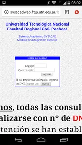 UTN FRGP TSP screenshot 2