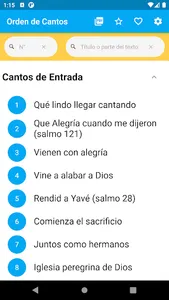 Cancionero NS de la Luz screenshot 1
