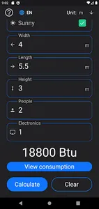 Air Conditioner - Calculator screenshot 3
