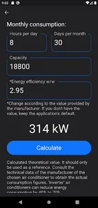 Air Conditioner - Calculator screenshot 5