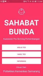 Sahabat Bunda - Tes Perkembang screenshot 0