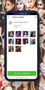 Ariana Grande GIF WASticker screenshot 6