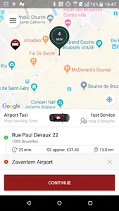 Taxis Autolux Brussels screenshot 1