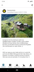 Summit register & hiking tours screenshot 2