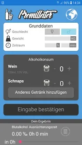 Promillator screenshot 1