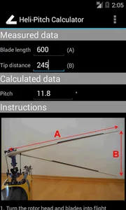 Heli-Pitch Calculator screenshot 0