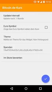 Bitcoin.de - Widget screenshot 0