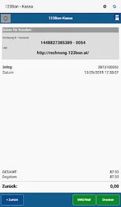 123Bon.at Registrierkassa screenshot 5