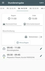 Zeiterfassung & Fahrtenbuch screenshot 1
