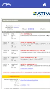 Rastreamento de Cargas ATIVA screenshot 2