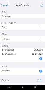 Job Estimate Maker, Invoice+ screenshot 1