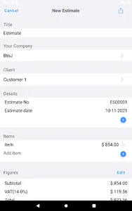 Job Estimate Maker, Invoice+ screenshot 10