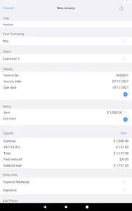 Job Estimate Maker, Invoice+ screenshot 17