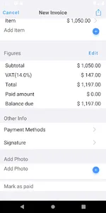 Job Estimate Maker, Invoice+ screenshot 4