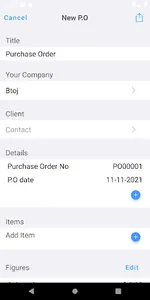 Purchase Order Pro, PO maker screenshot 1