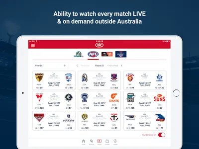 Watch AFL screenshot 5