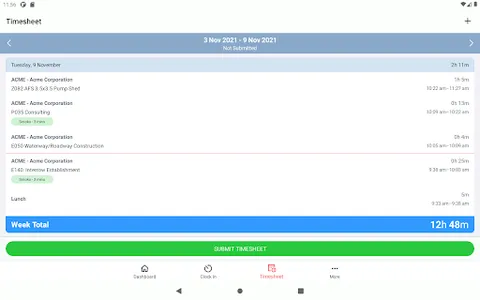 Interax Timesheets screenshot 7