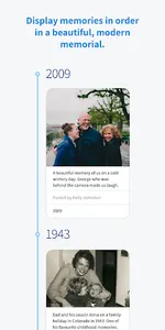 Memories - Online Memorials to screenshot 1