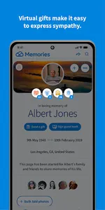 Memories - Online Memorials to screenshot 5