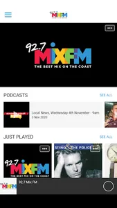 92.7 MIX FM Sunshine Coast screenshot 0