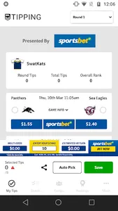 NRL Tipping screenshot 2