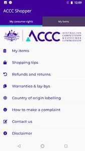 ACCC Shopper screenshot 0