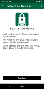 myGov Code Generator screenshot 3