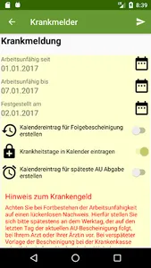 AU - Krankmelder screenshot 1