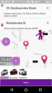 VIP taxi Odessa demo screenshot 2