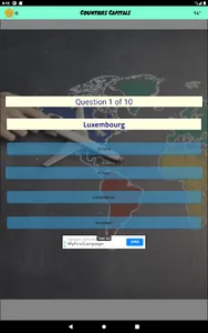 All Nations Capitals Quiz screenshot 2