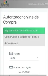 Tarjeta Fértil Comercio screenshot 2