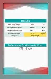 minus 600 - Calorie calculator screenshot 1