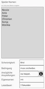 Wortliste + Spielhilfe screenshot 1
