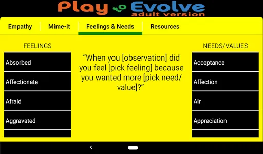 NVC Play to Evolve Adult versi screenshot 8