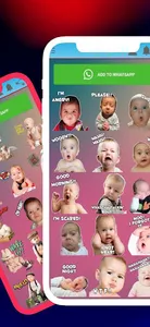 Funny baby stickers screenshot 1