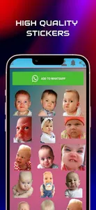 Funny baby stickers screenshot 3