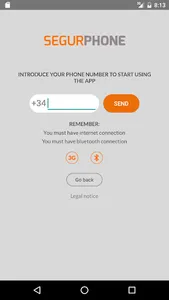 SEGURphone screenshot 1