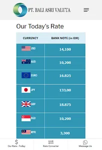 Bali Asri Currency Converter screenshot 1