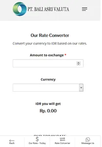 Bali Asri Currency Converter screenshot 2