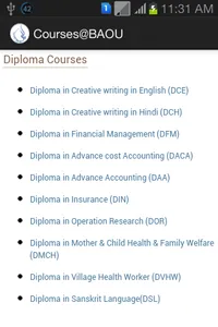 BAOU Courses screenshot 4
