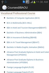 BAOU Courses screenshot 5