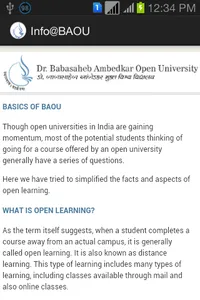 BAOU General Information screenshot 2