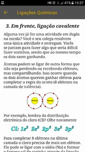 Ligações Químicas - Educação B screenshot 1