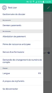 myFamiris screenshot 2