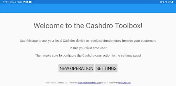JFC Cashdro Toolbox screenshot 0