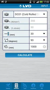 LVD Bend Advisor screenshot 2