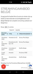 Streamingaanbod België screenshot 2